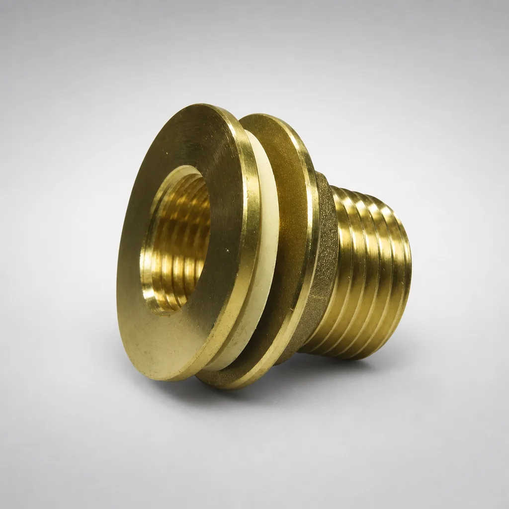 Messing Fitting, Gewindefitting, 1" AG x 3/4" IG