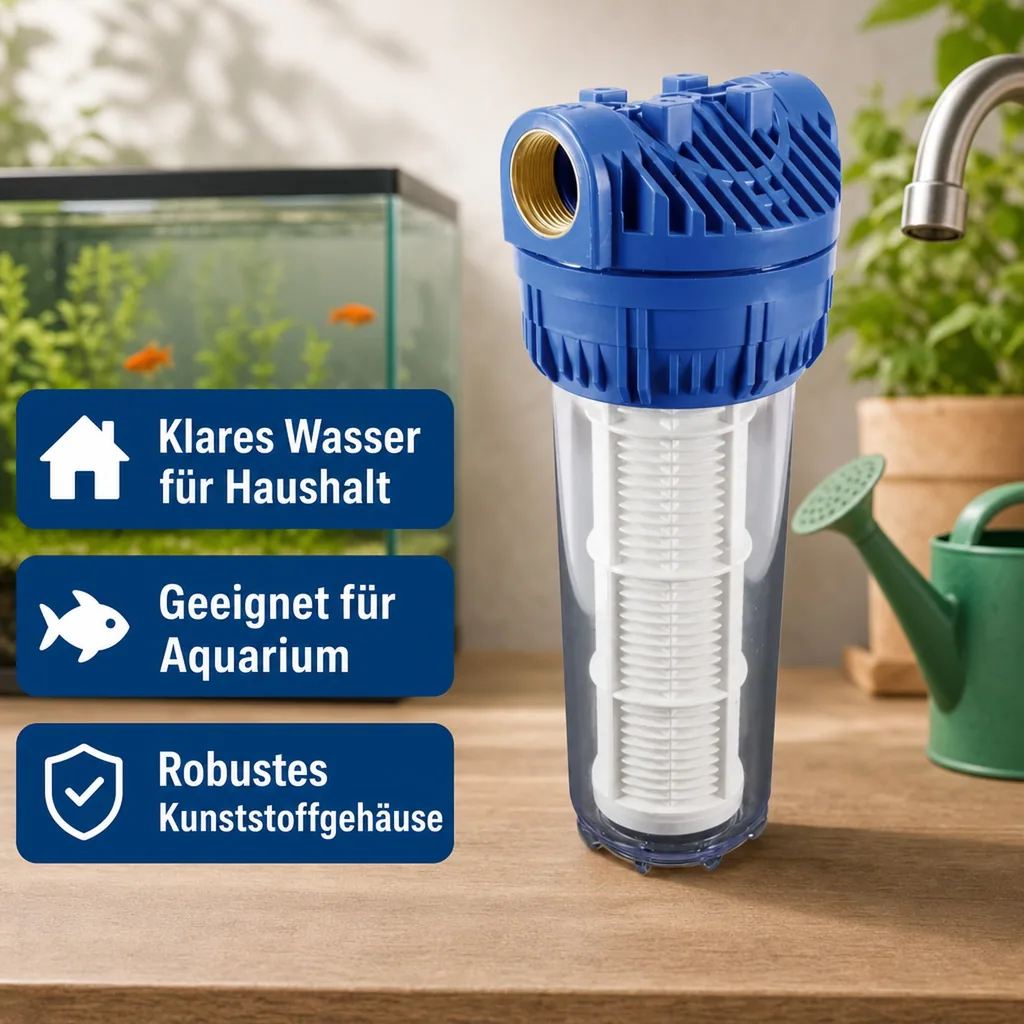 Trinkwasserfilter, Wasserfilter 10 Zoll, Profec, Kunststoff, 60 Micron