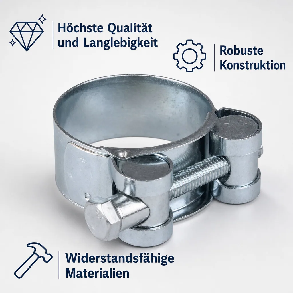 Gelenkbolzenschelle 44-47mm, Spannbackenschelle, verzinkt, DIN 3017