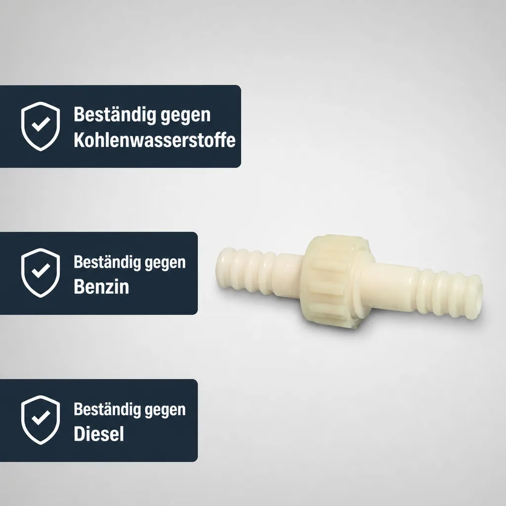 Schlauchverbinder Kunststoff 3/3 Kupplung Tülle 40 mm