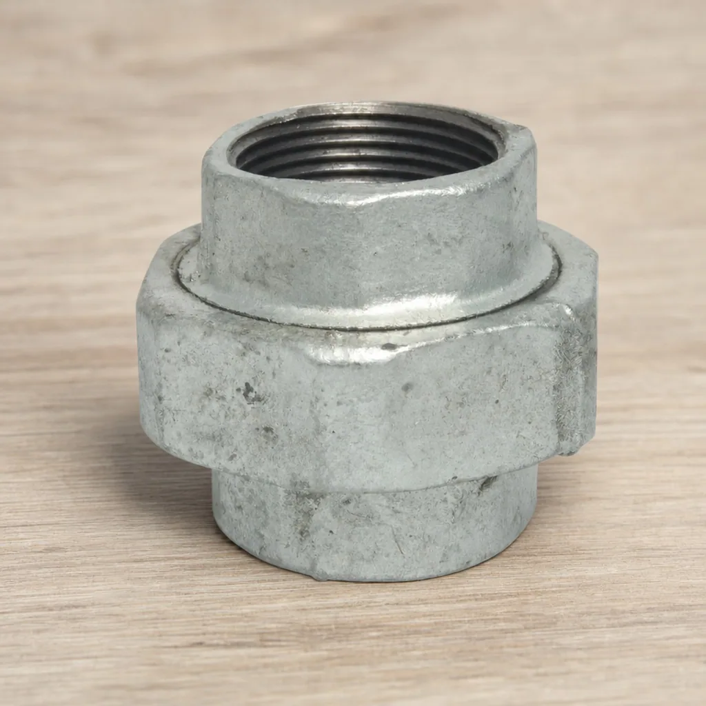 Gewindefitting Temperguss Verschraubung Typ Flach 3/4" IG x 3/4" IG