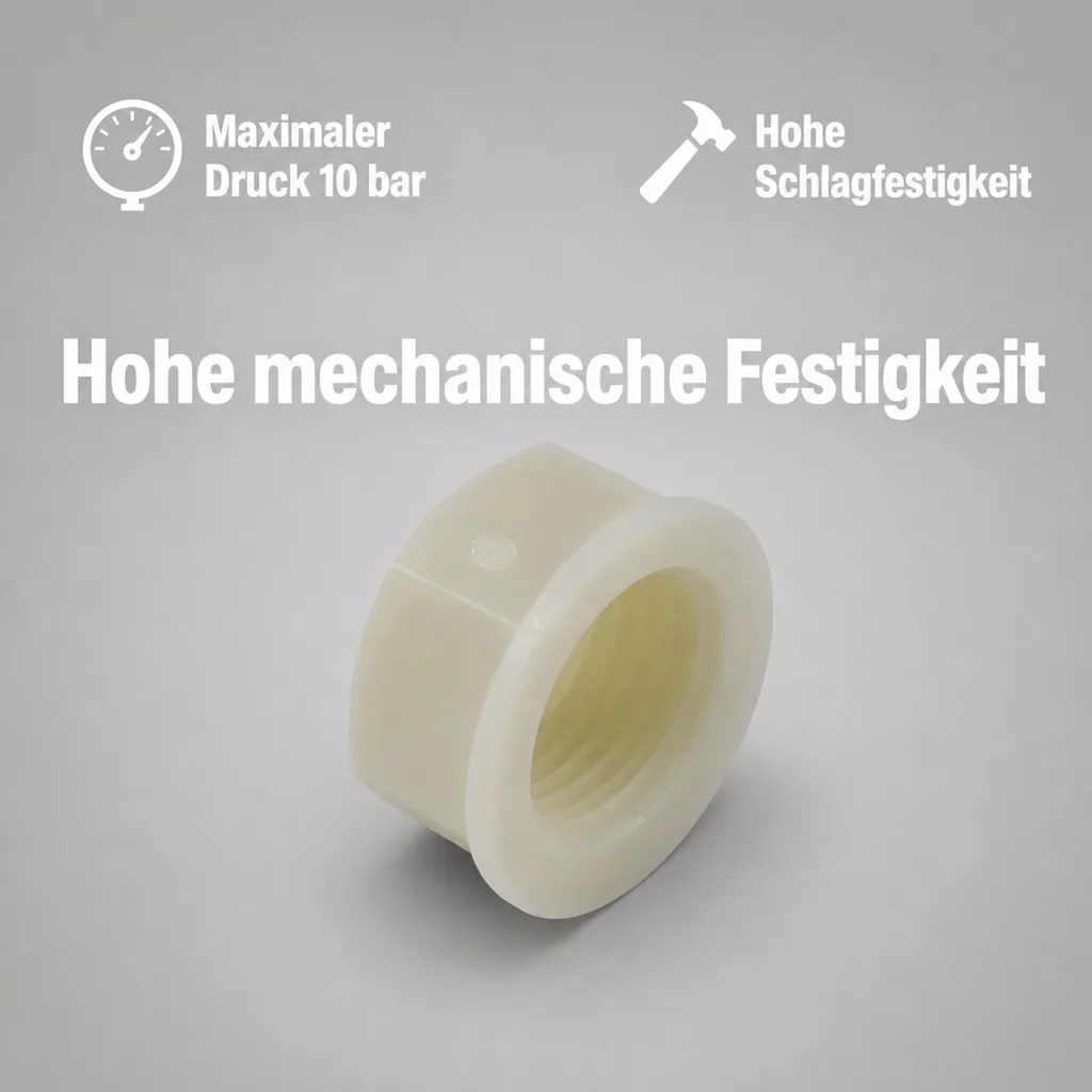 Schlauchverbinder Kunststoff Endkappe 3/4"