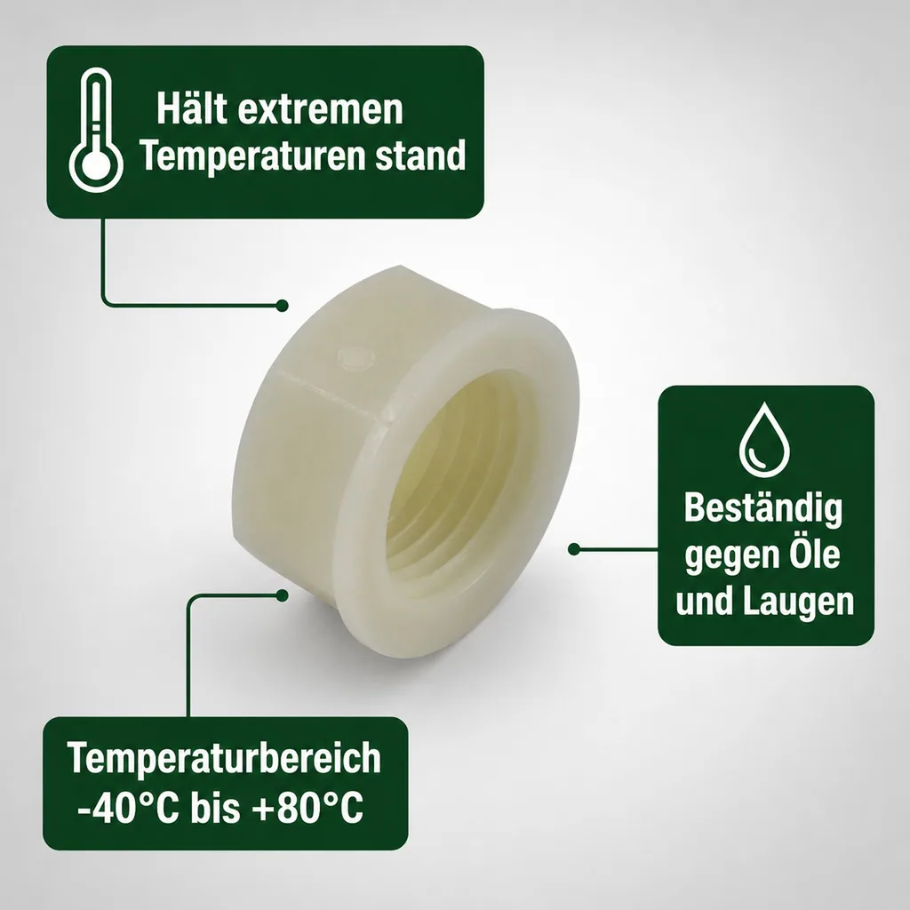 Schlauchverbinder 1 Zoll, Kunststoff Endkappe, Garten, Schlauchkupplung