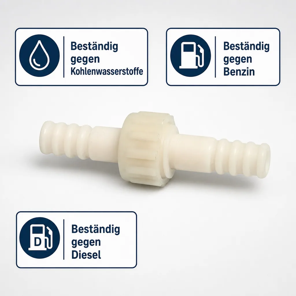 Schlauchverbinder Kunststoff 3/3 Kupplung Tülle 13 mm