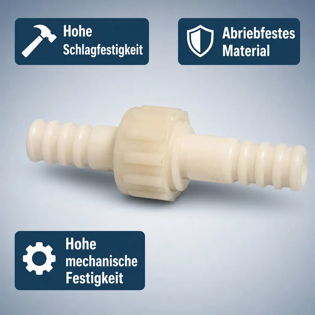 Schlauchverbinder Kunststoff 3/3 Kupplung Tülle 16 mm