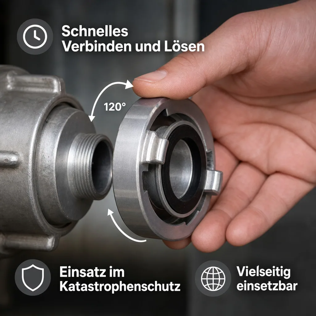Storz System C Kupplung mit 1 1/2" AG