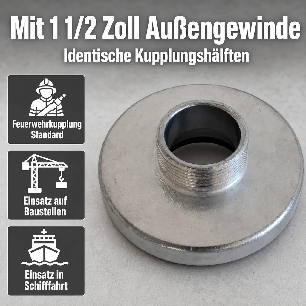 Storz System C Kupplung mit 1 1/2" AG