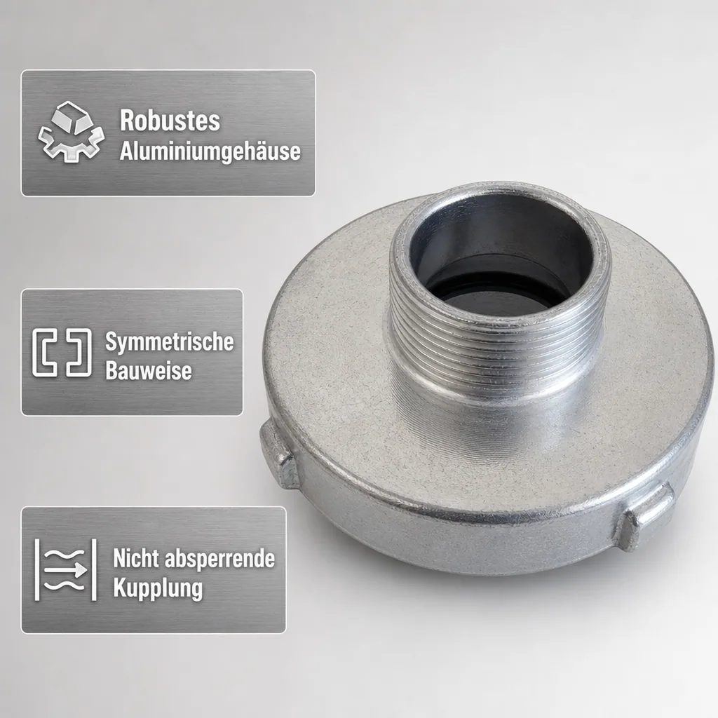Storz System C Kupplung mit 1 1/2" AG