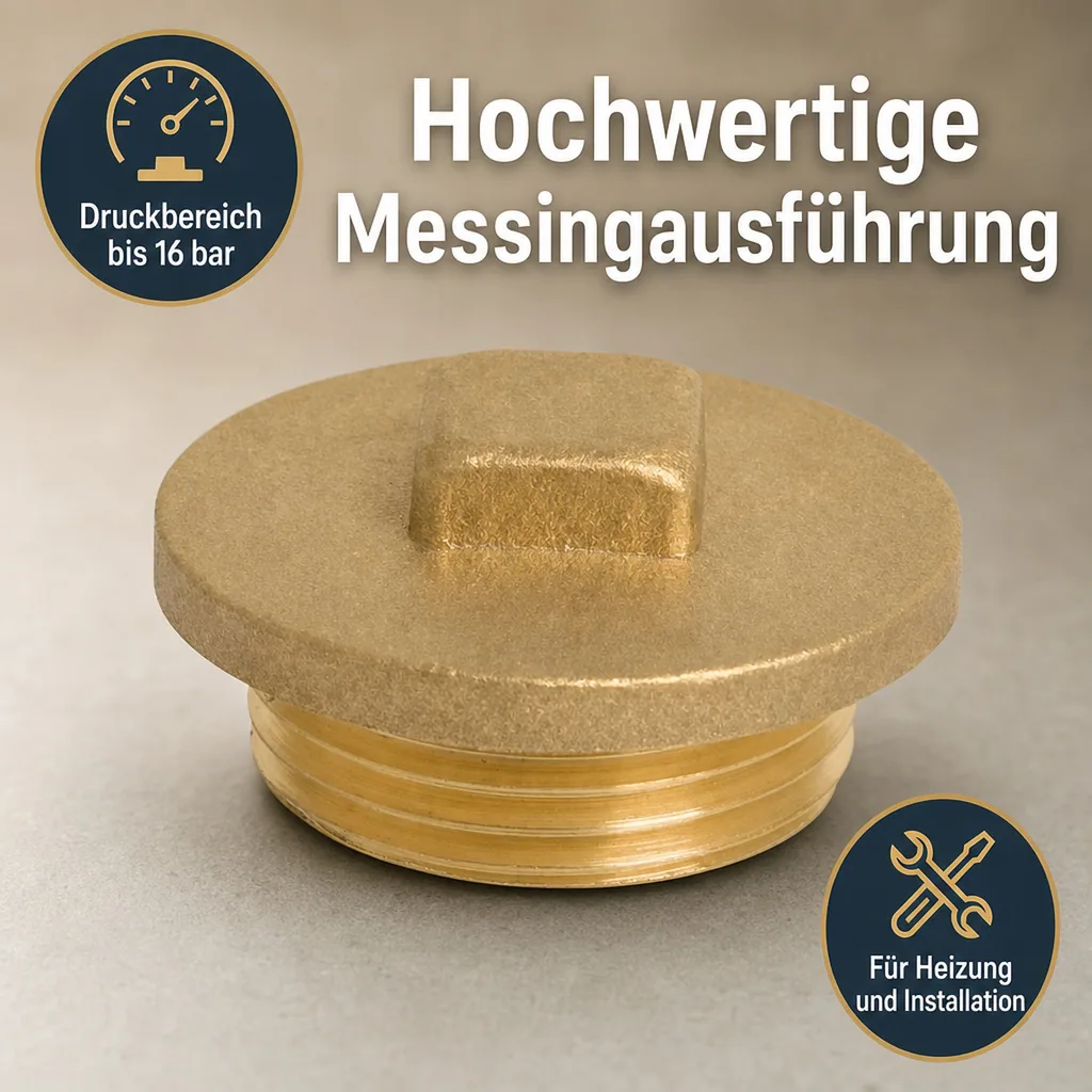 Gewindefitting Messing Stopfen 2" AG