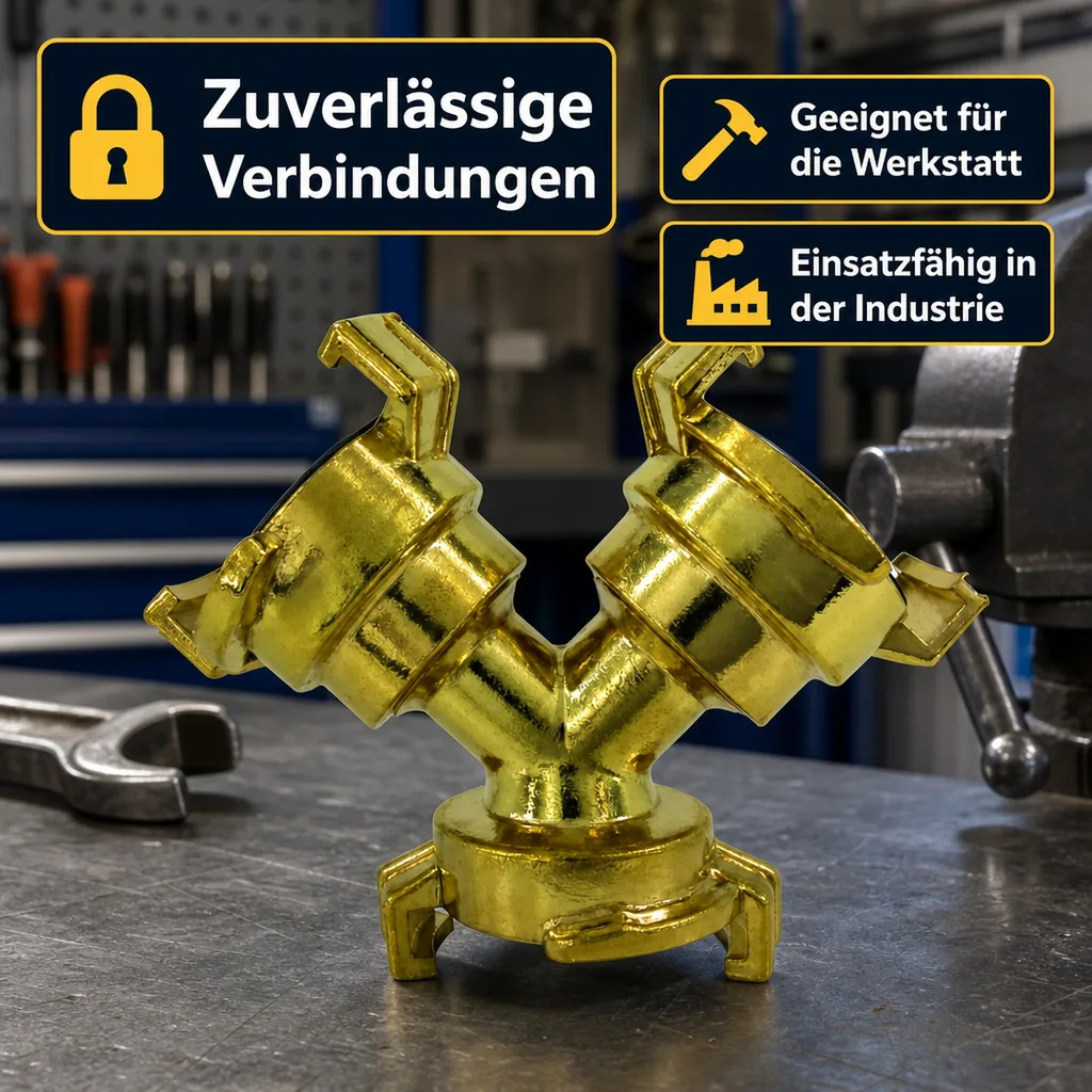 Y Verteiler, Messing Y Verteiler, Schnellkupplung, Universal