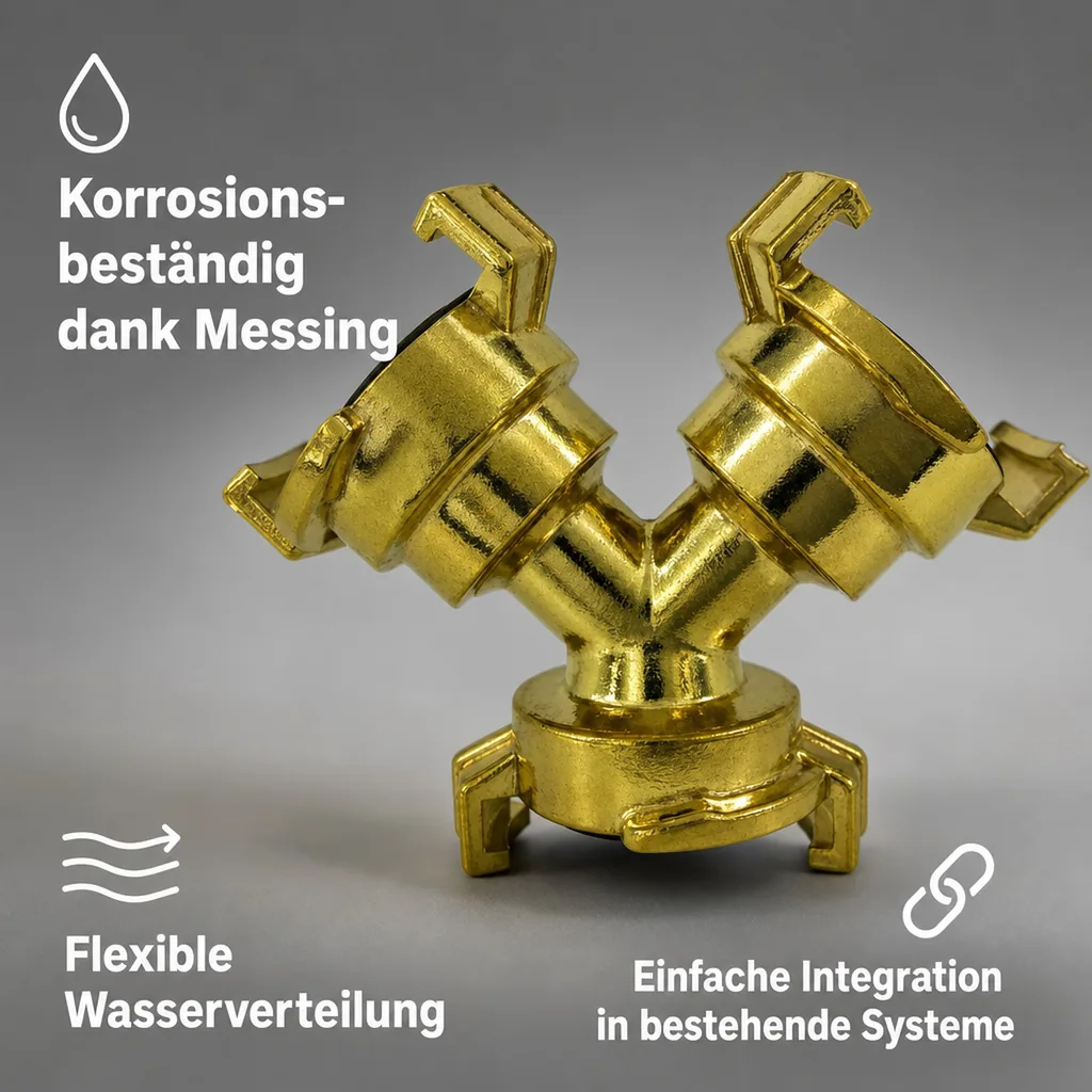 Y Verteiler, Messing Y Verteiler, Schnellkupplung, Universal