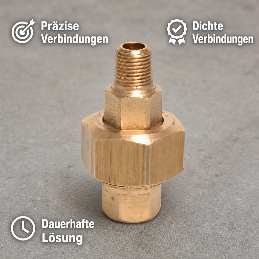 Messing Verschraubung 2 Zoll, Konisch Dichtend, Gewindefitting