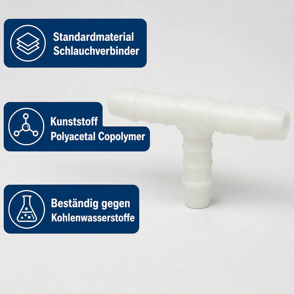 Schlauchverbinder Kunststoff T-Stück 25 mm