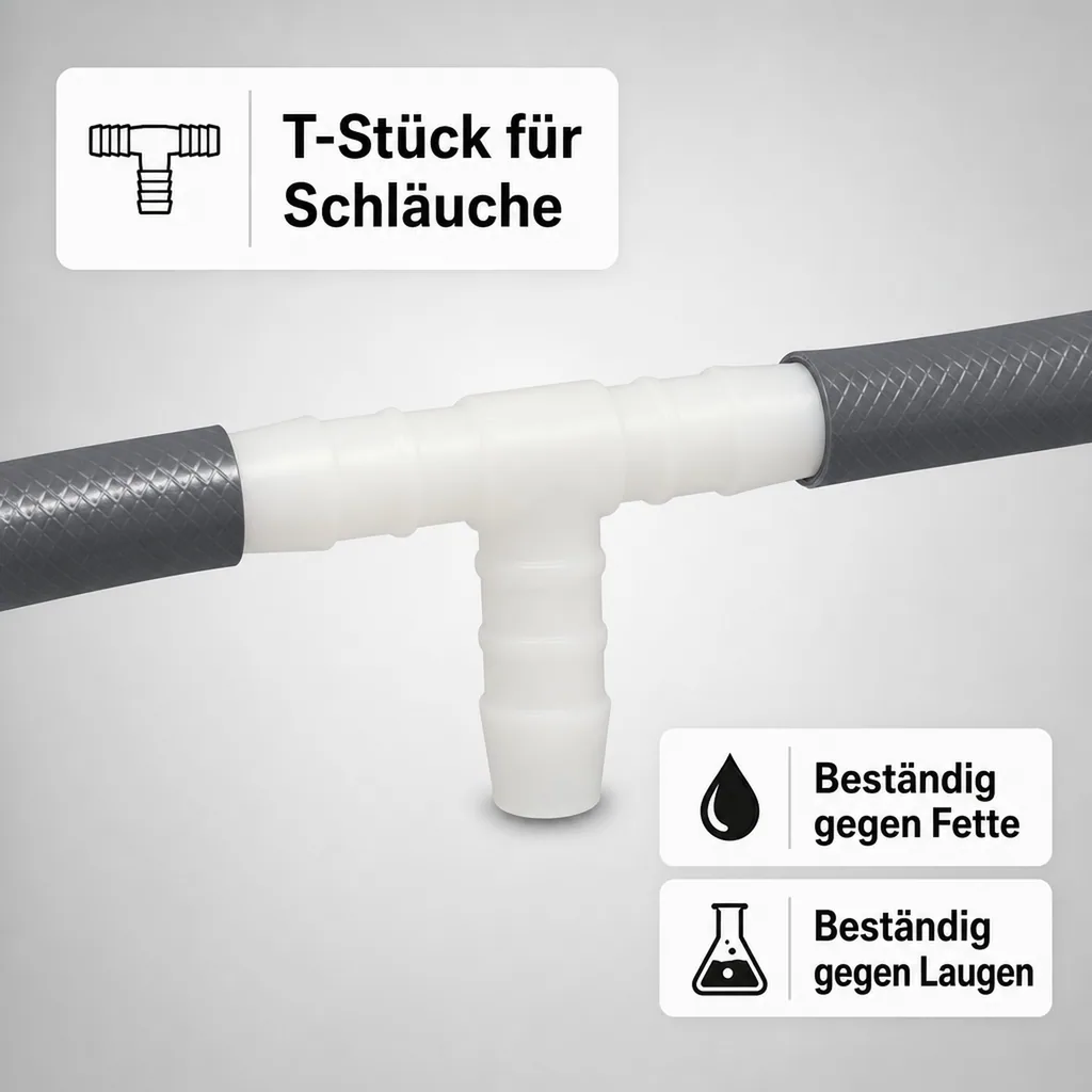Schlauchverbinder Kunststoff T-Stück 25 mm