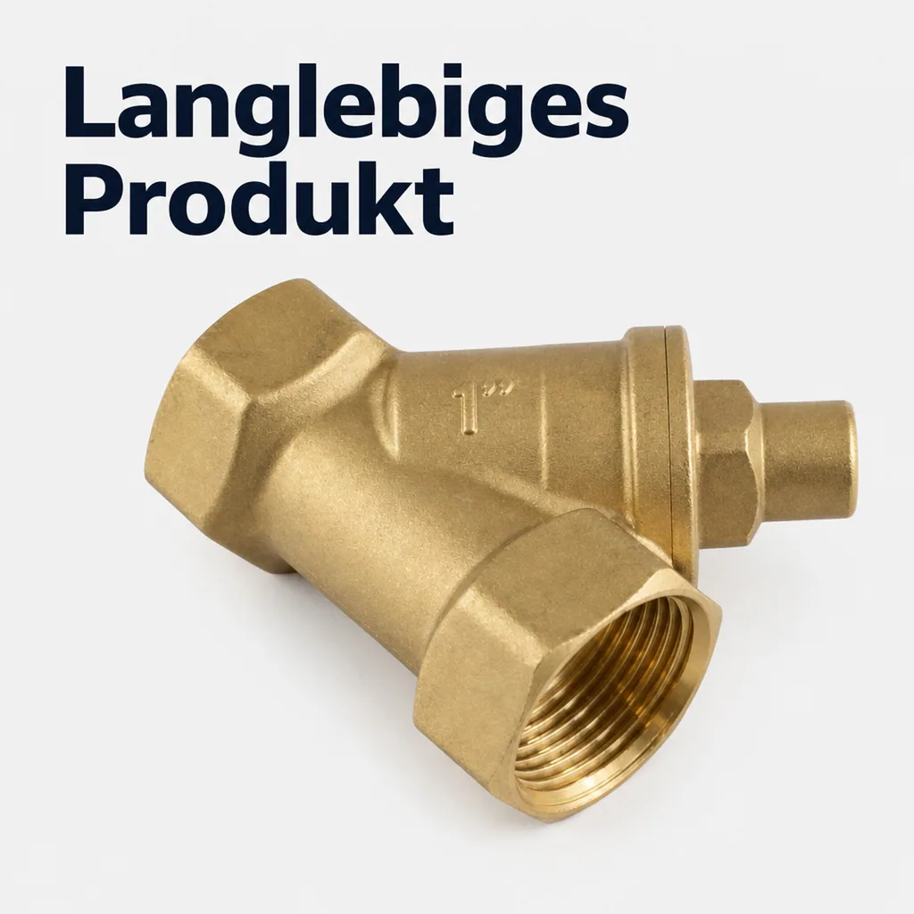 Rückschlagventil 1 Zoll, Innengewinde, federbelastet, Messing