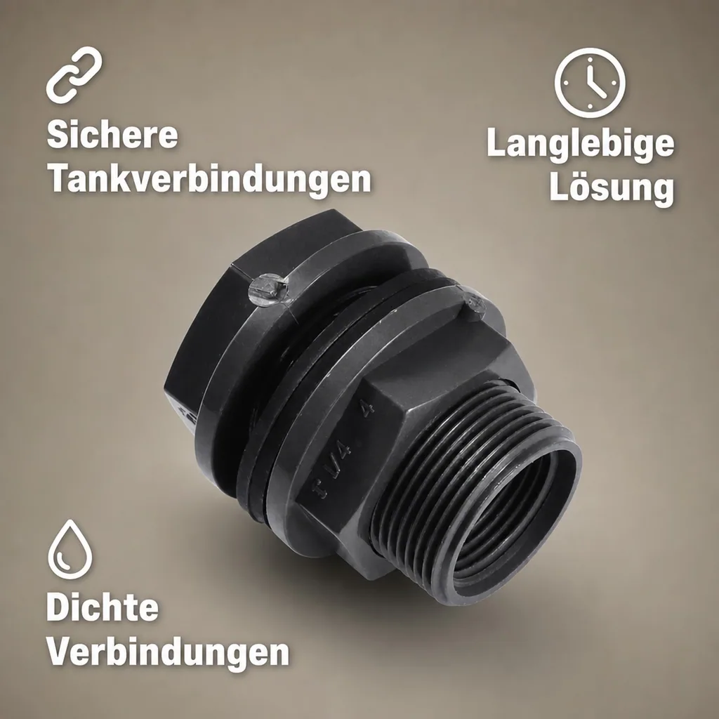PVC Durchführung, Tankdurchführung, Klebemuffe 40, PN10