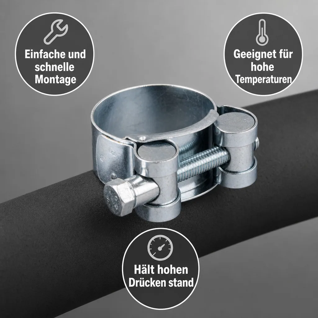 Gelenkbolzenschelle, Spannbackenschelle 40-43mm, W1, Stahl verzinkt