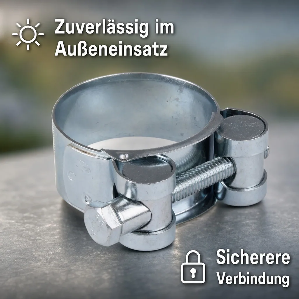 Gelenkbolzenschelle, Spannbackenschelle 40-43mm, W1, Stahl verzinkt