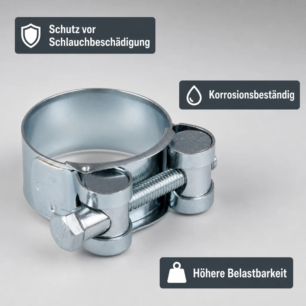 Gelenkbolzenschelle, Spannbackenschelle 40-43mm, W1, Stahl verzinkt