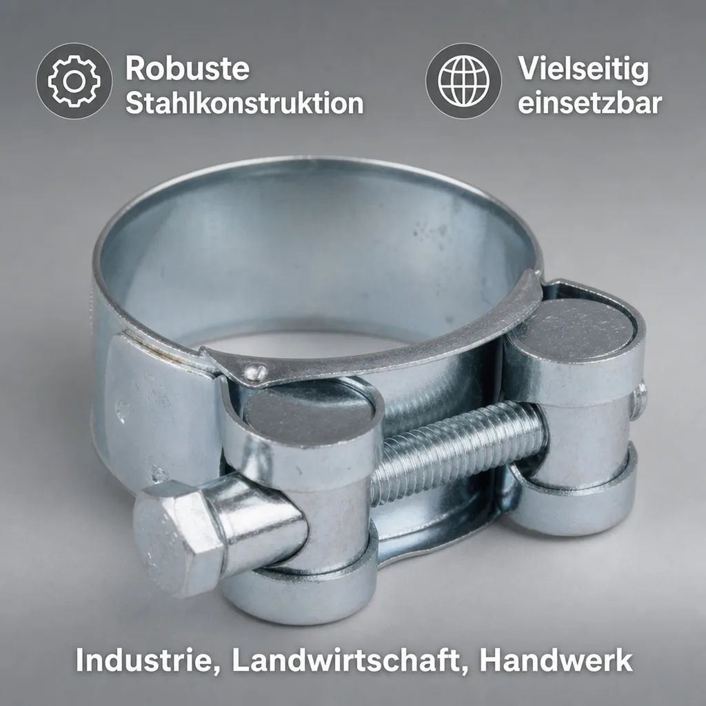 Gelenkbolzenschelle, Spannbackenschelle 40-43mm, W1, Stahl verzinkt