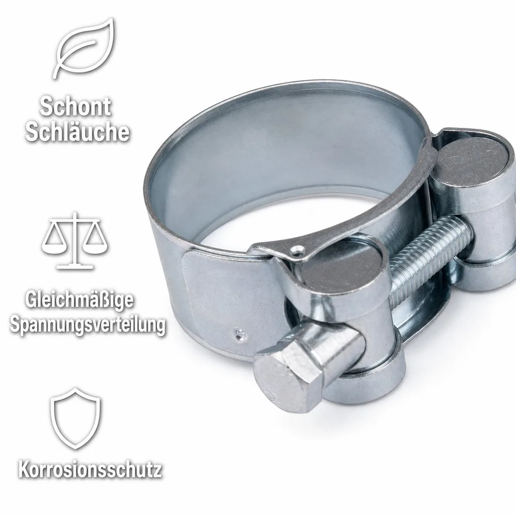 Gelenkbolzenschelle 68-73mm, Spannbackenschelle, W1 Stahl
