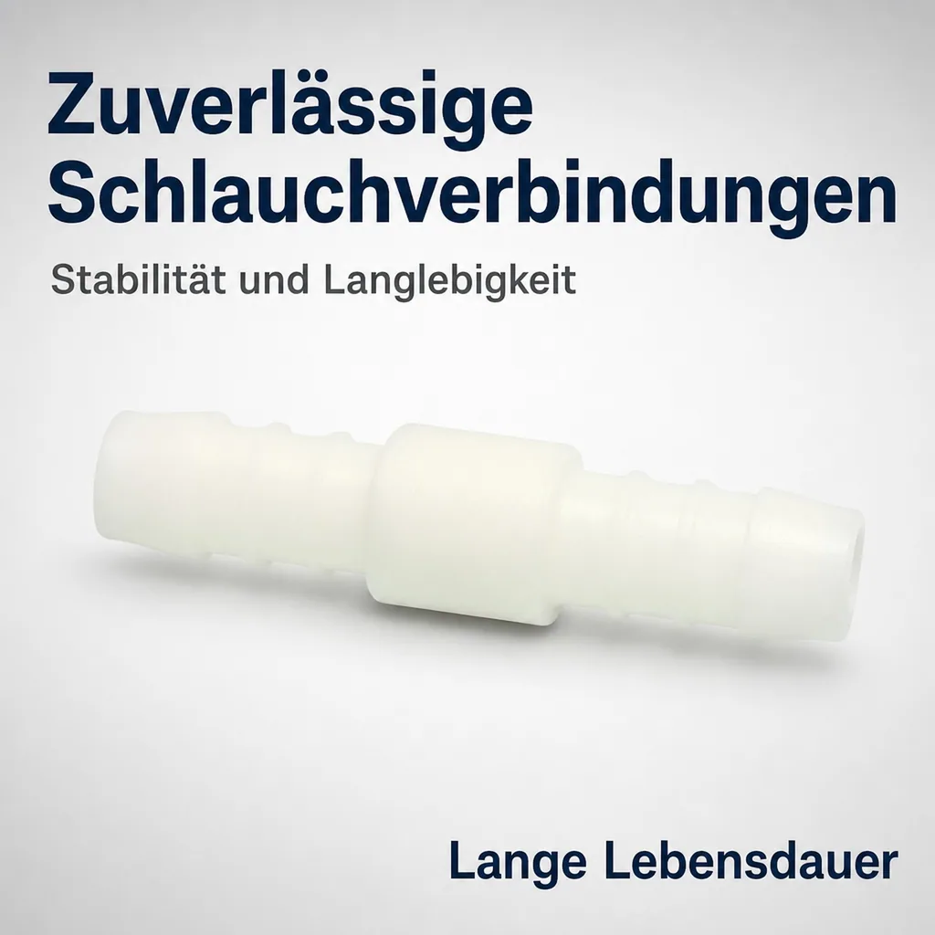 Schlauchverbinder 16mm, Kunststoff Tülle, Schlauchkupplung