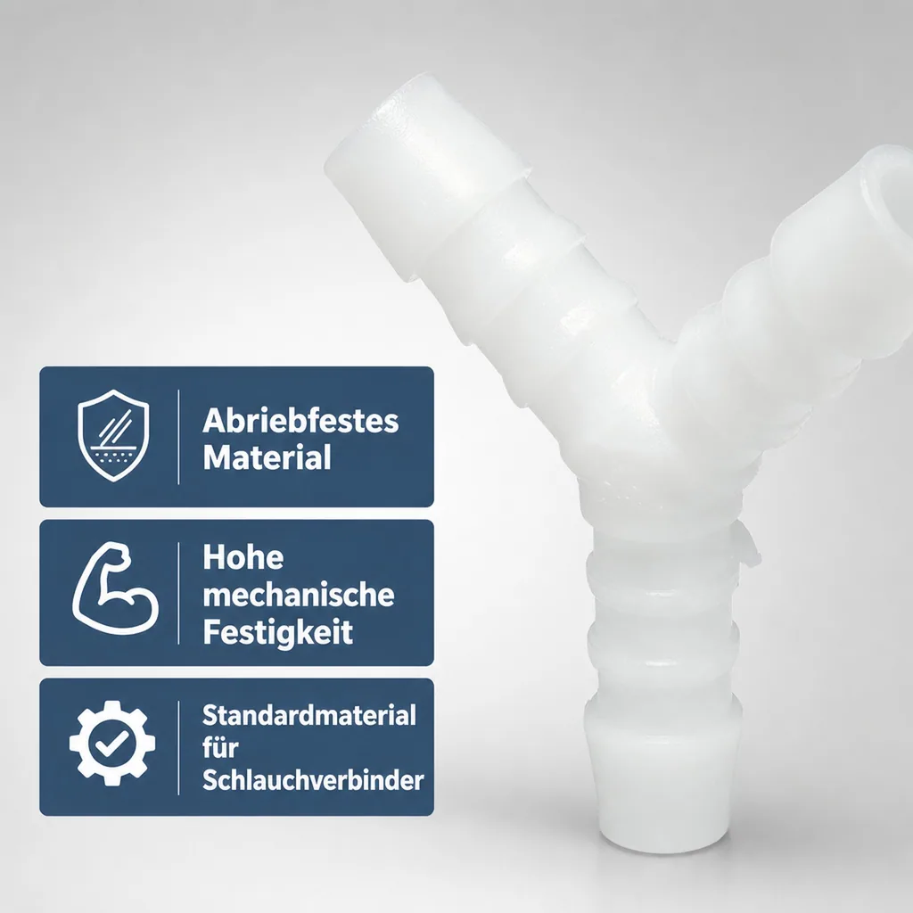 Schlauchverbinder Kunststoff Y-Stück 12 mm