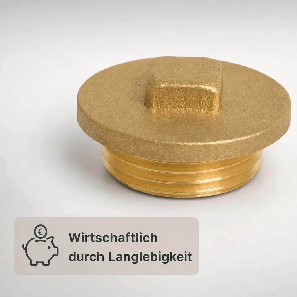 Messing Stopfen, Gewinde Stopfen, 3/8 Zoll, Heizung, Wasserleitung