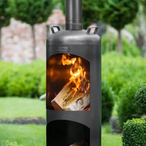 Gartenkamin Abdeckung, Schutzhülle 40x110cm, Kaminabdeckung