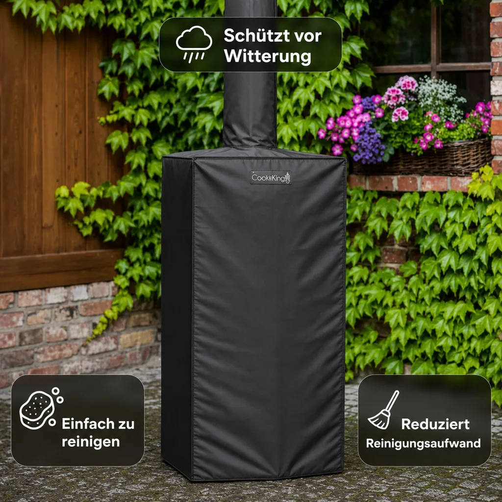Gartenkamin Abdeckung, Schutzhülle, Haube, wasserdicht, 40x40x110cm