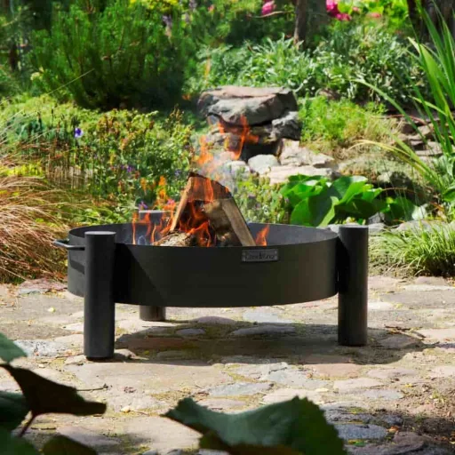 Feuerschale, Garten Feuerstelle, 60 cm, Stahl, handgefertigt