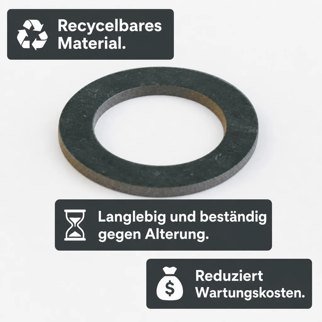 3/8 Dichtung, Ersatzdichtung, DVGW Zulassung, Trinkwasser, Sanitär