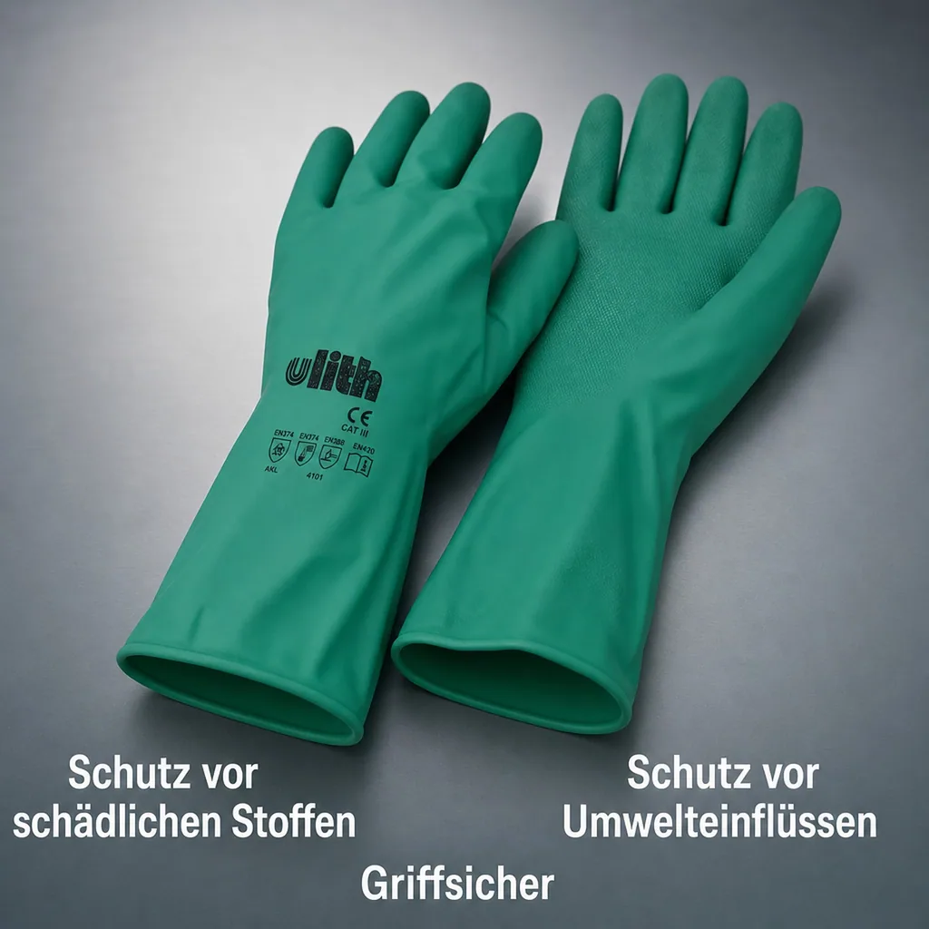 Industriehandschuhe Nitril-Kautschuk XXL/11 grün