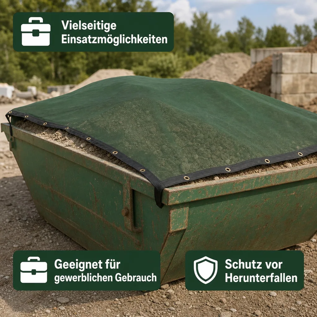 Anhänger Netz, Containernetz, Abdecknetz 2x2m (4m²), PE-Monofilgewebe