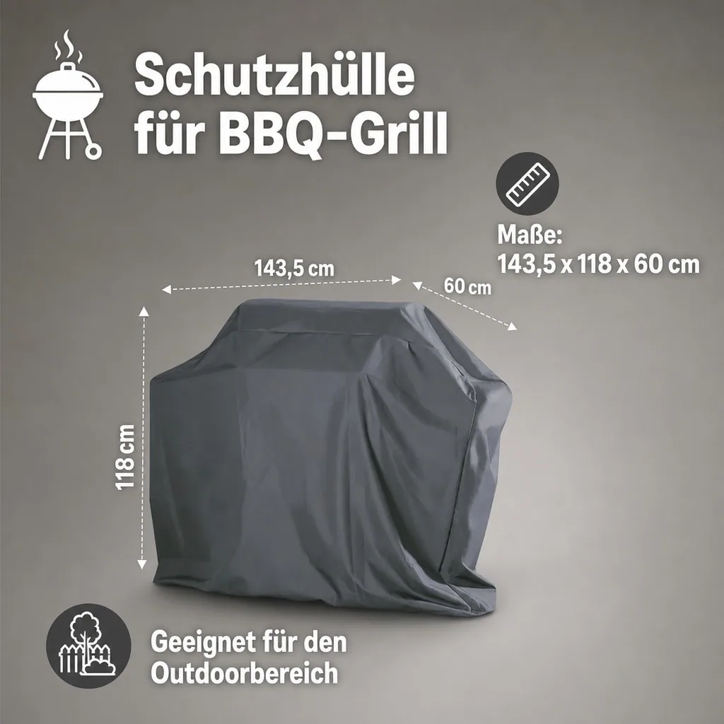 Schutzhülle Deluxe BBQ-Grill,ca.143,5x118x60