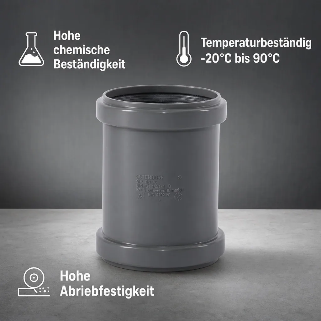 HTsafeU Überschiebmuffe DN/OD 75