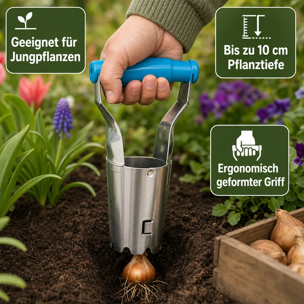 Blumenzwiebelpflanzer, Zwiebelpflanzer, Blumenzwiebel Setzer
