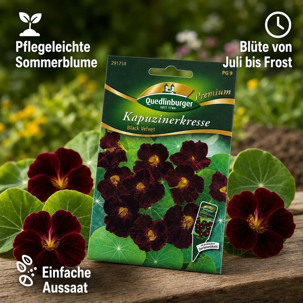 Kapuzinerkresse Black Velvet Samen