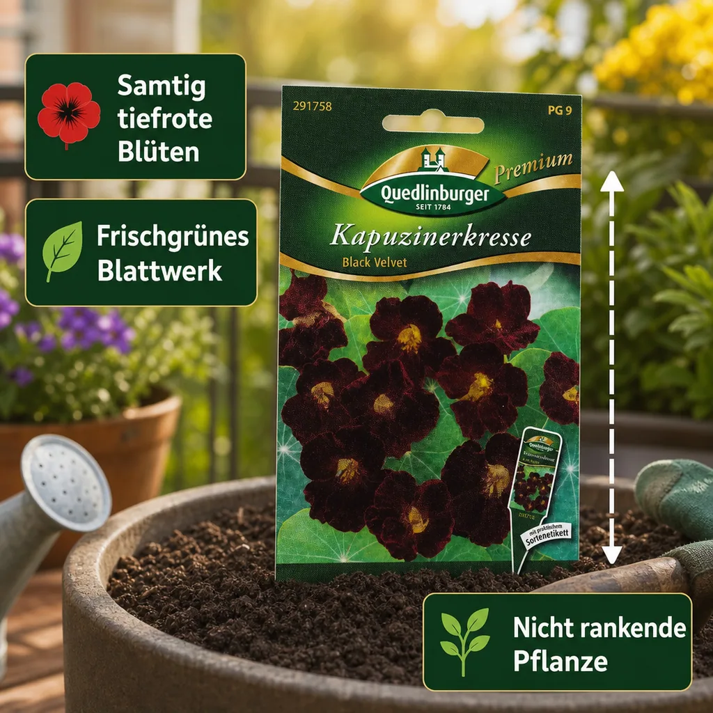 Kapuzinerkresse Black Velvet Samen