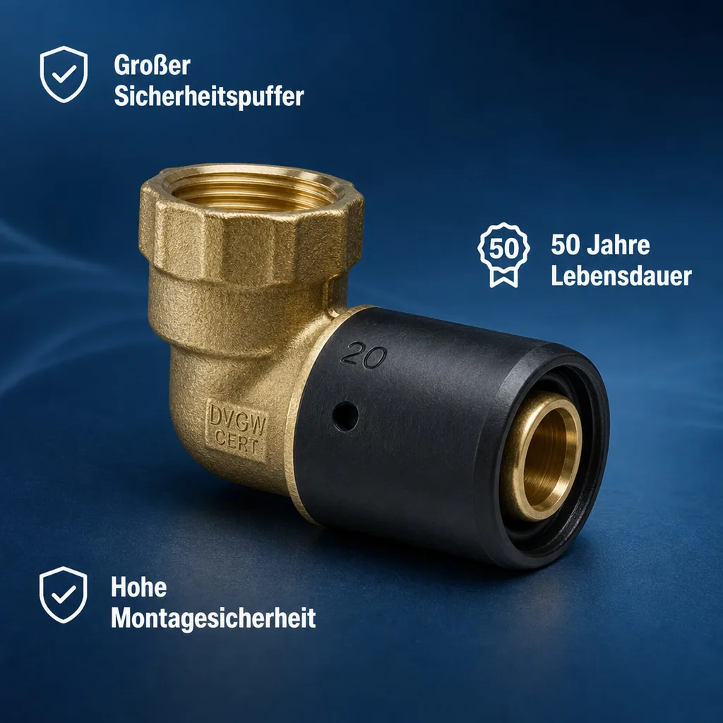 Steckfitting Winkel 16 x 2 auf 3/4" IG