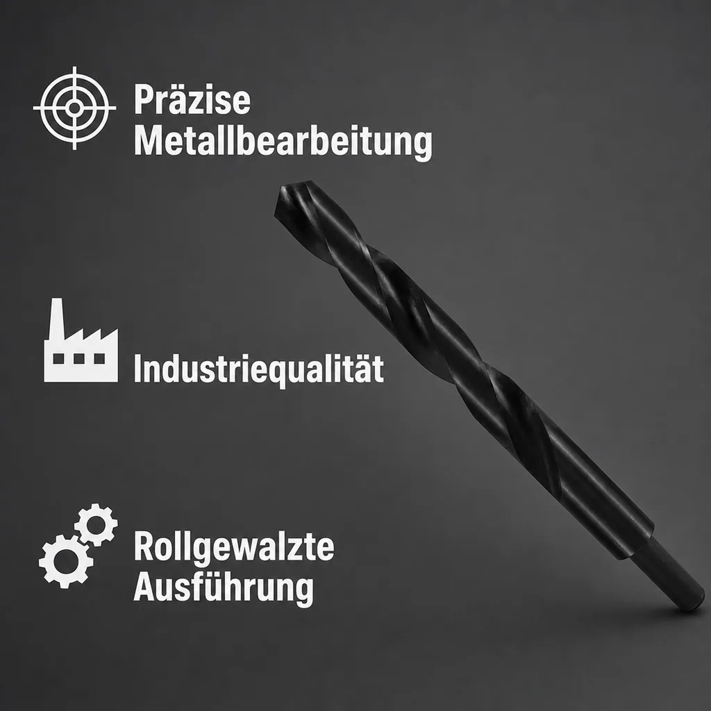 Metallbohrer 19mm, HSS-R Spiralbohrer, DIN 338 Bohrer