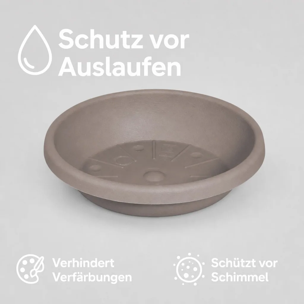 Blumentopfuntersetzer CYLINDRO ca. Ø 17 cm - taupe