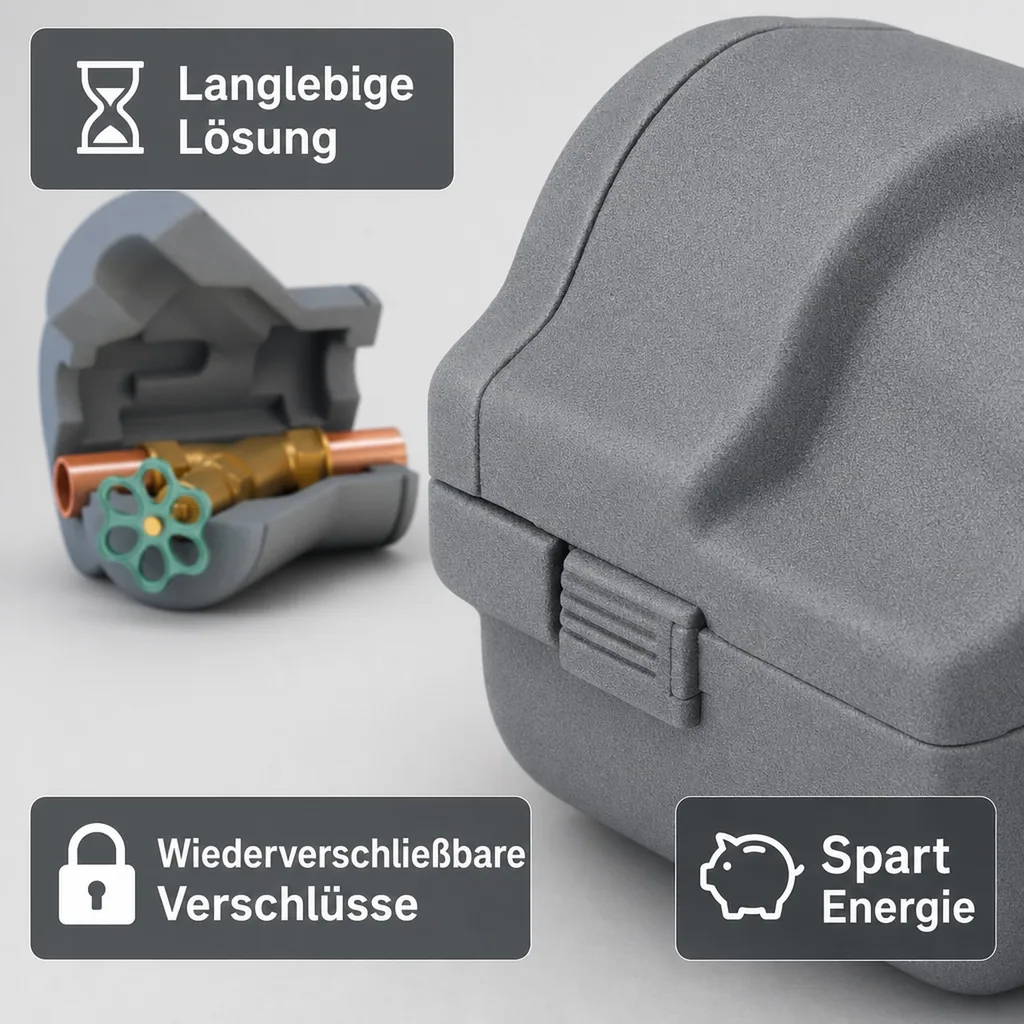 Schrägsitzventil, Ventilisolierung, DN 32