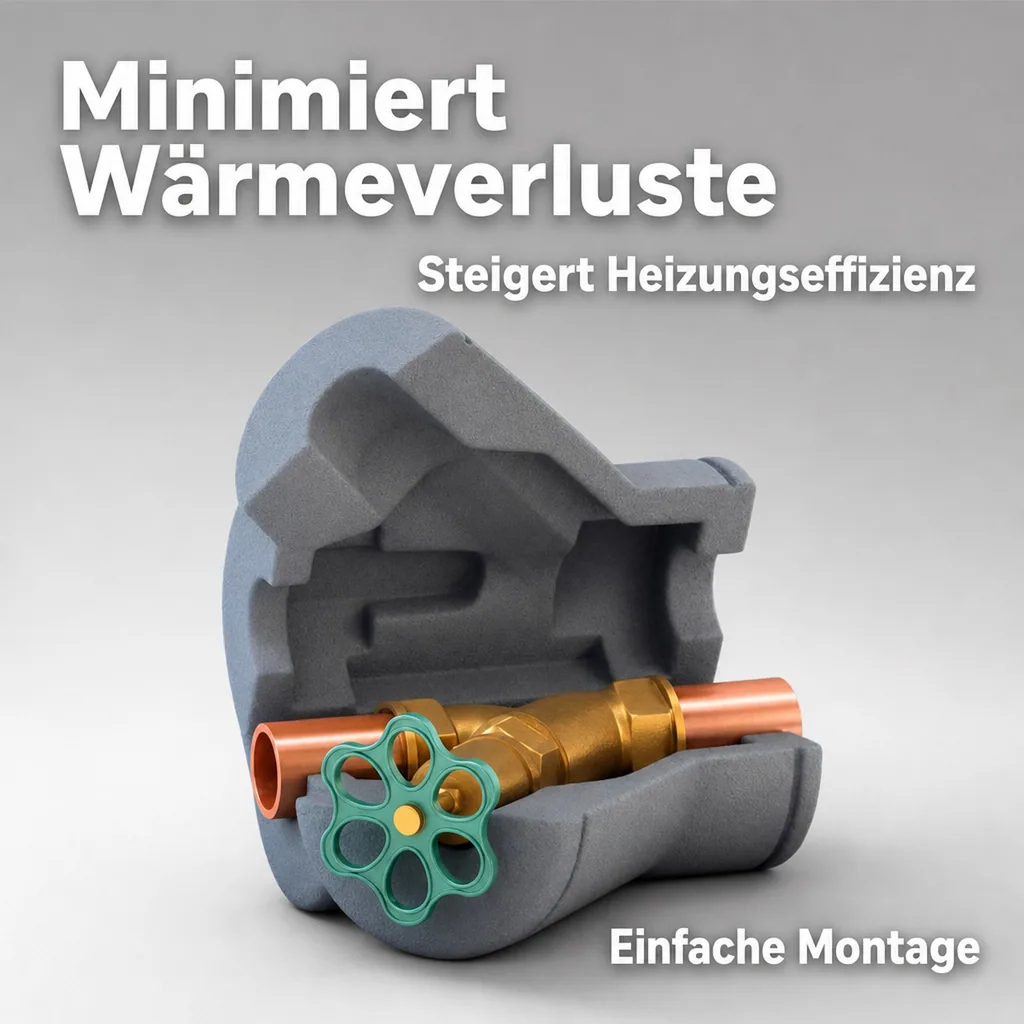 Schrägsitzventil, Ventilisolierung, DN 32