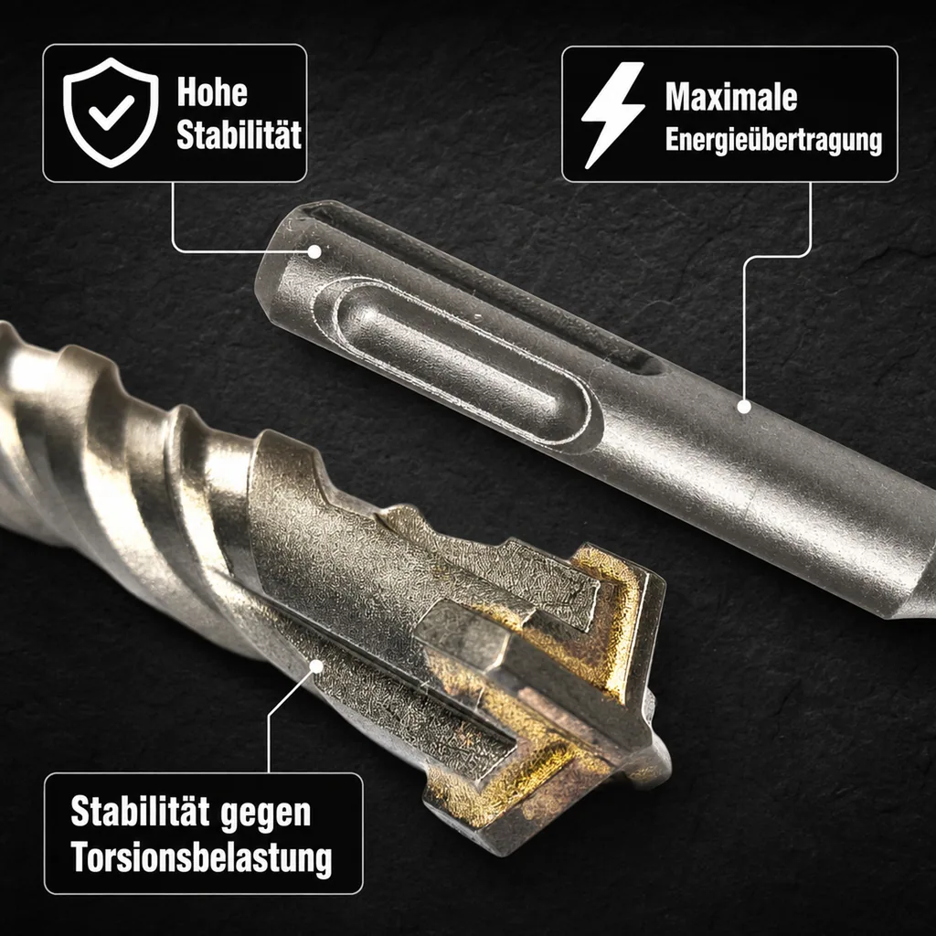 Hammerbohrer SDS Plus 8mm, Betonbohrer, Steinbohrer