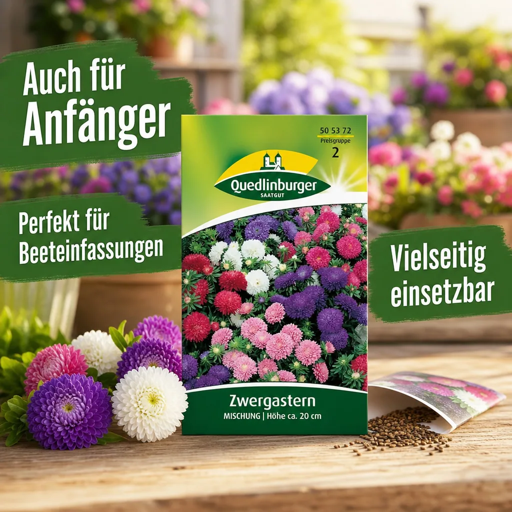 Zwergastern, Mischung, Bunte Astern für Garten & Balkon