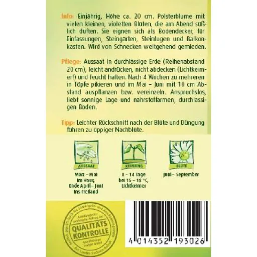 Steinkraut Violettkönigin, lila, bienenfreundlich