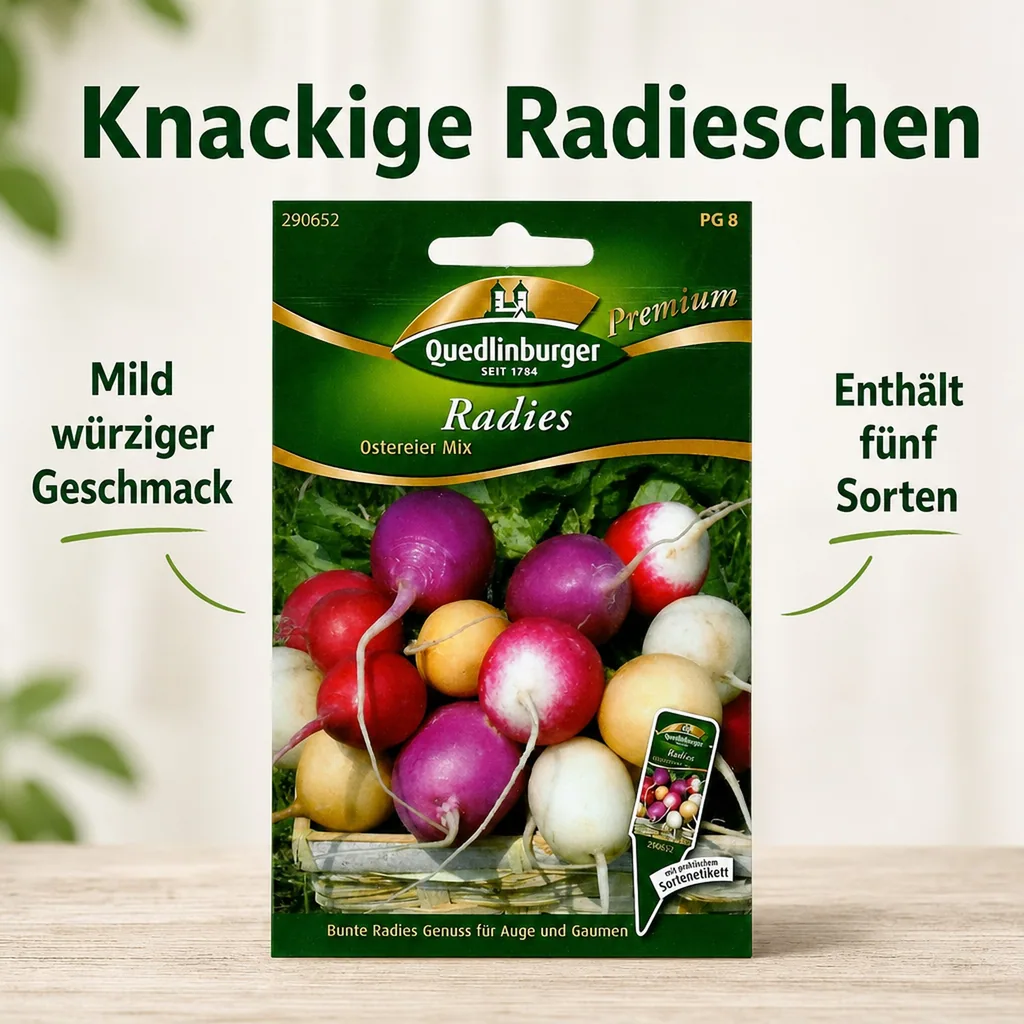 Radies, Ostereier Mischung