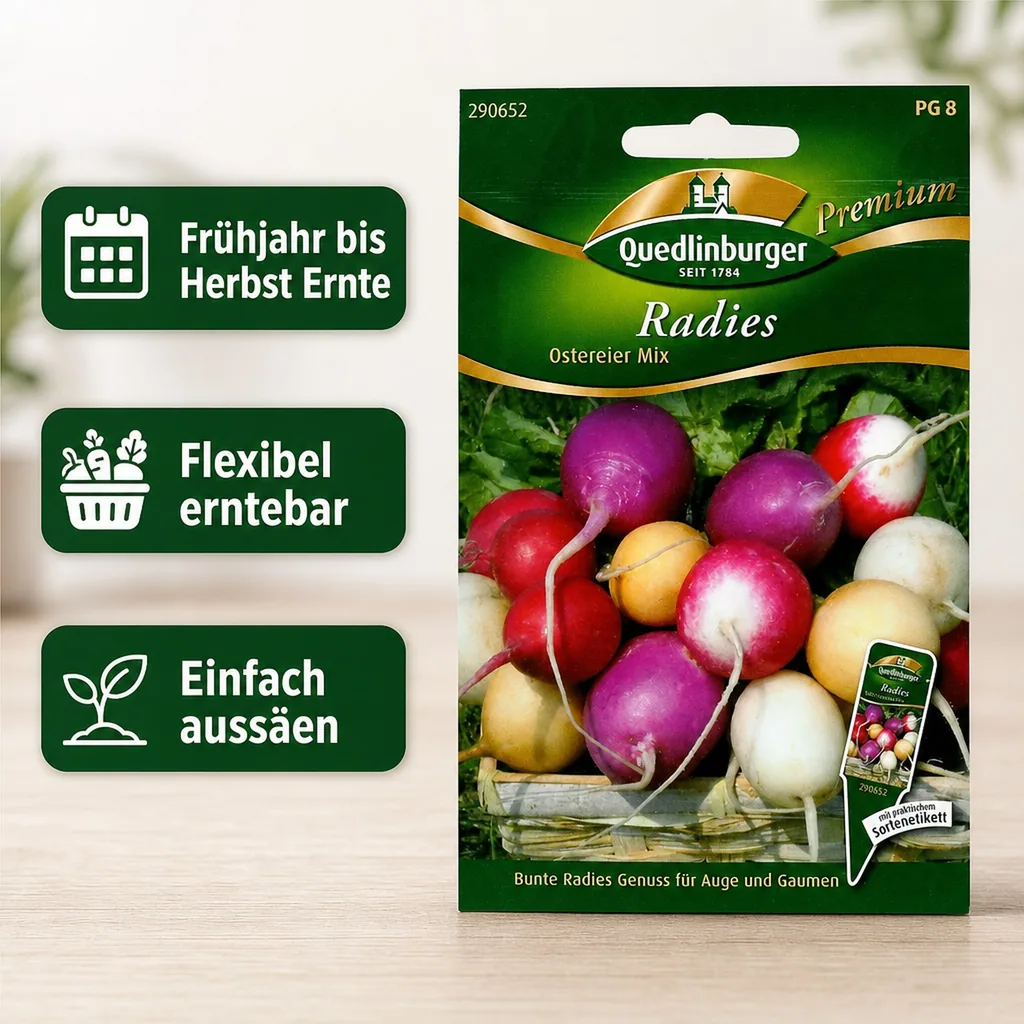 Radies, Ostereier Mischung
