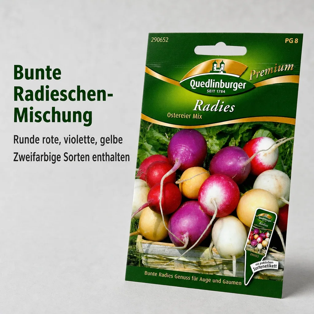 Radies, Ostereier Mischung